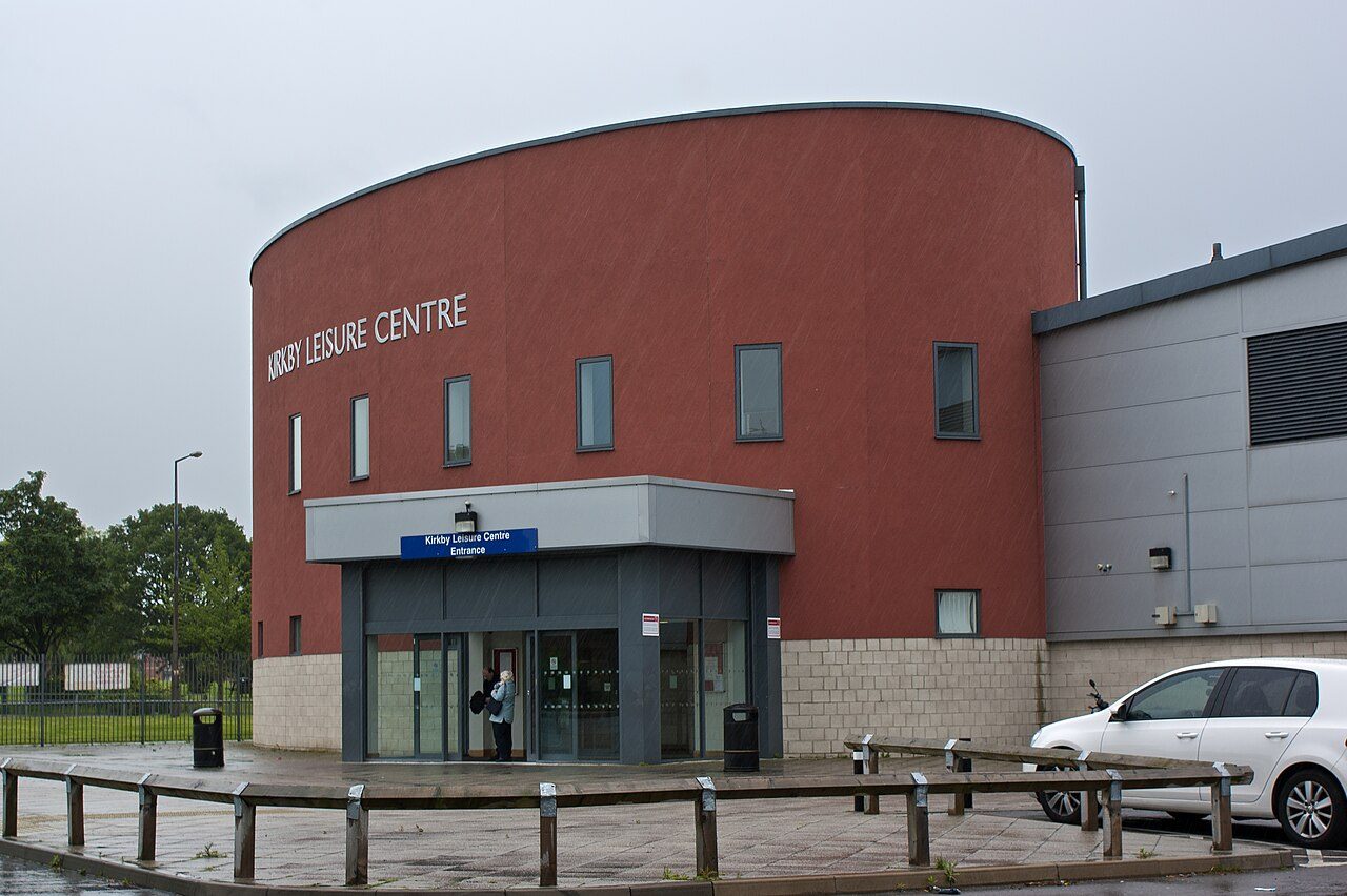 The entrance of Kirkby Leisure Centre