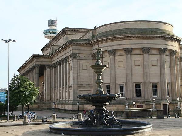 Liverpool Central Library and the round Picton Reading Room on William Brown Street