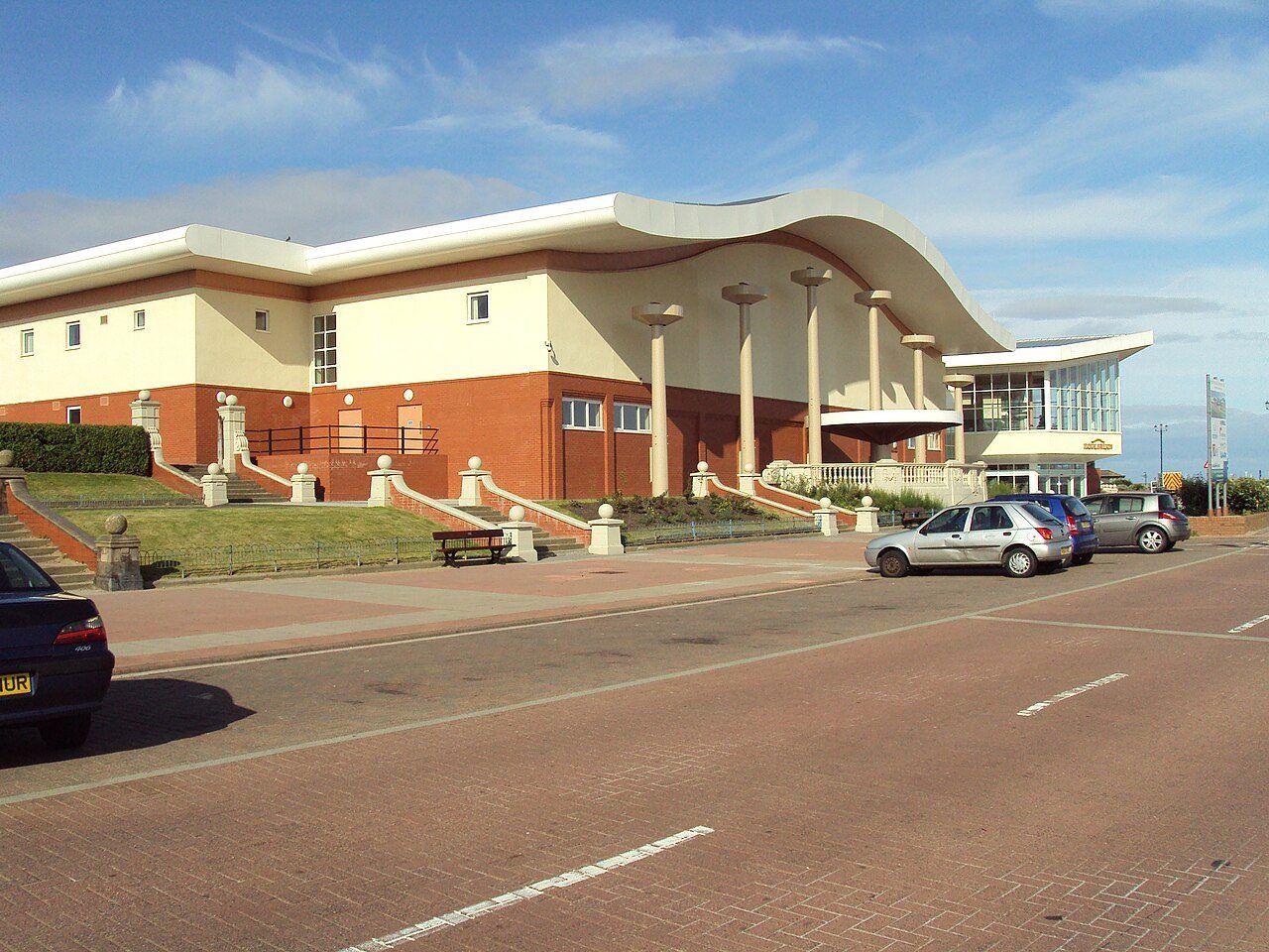 The Floral Pavilion theatre on the New Brighton seafront