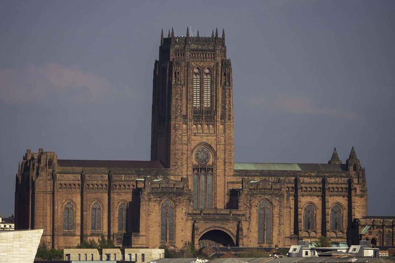 Liverpool Cathedral seen from St James Mount
