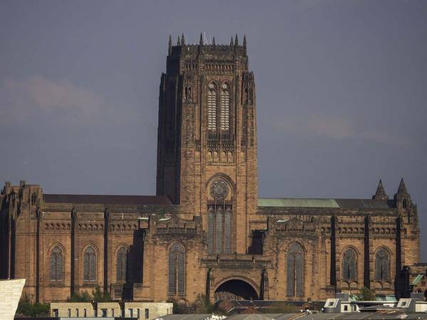 Liverpool Cathedral seen from St James Mount